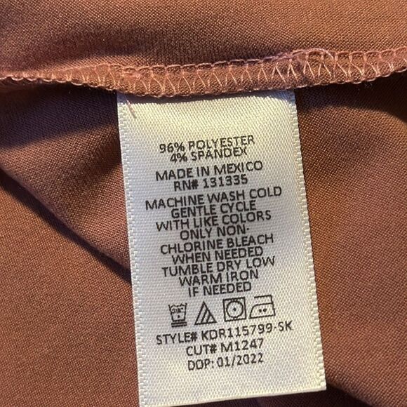 Socialite Mauve Draped Knot Tie Side Dress‎ Large NWT Stretch - Picture 8 of 8